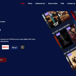 A screenshot of AustraliTV's IPTV service homepage